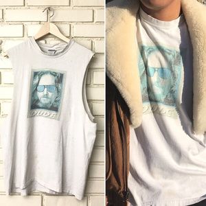 Vintage The Dude Big Lebowski Cut off muscle tank